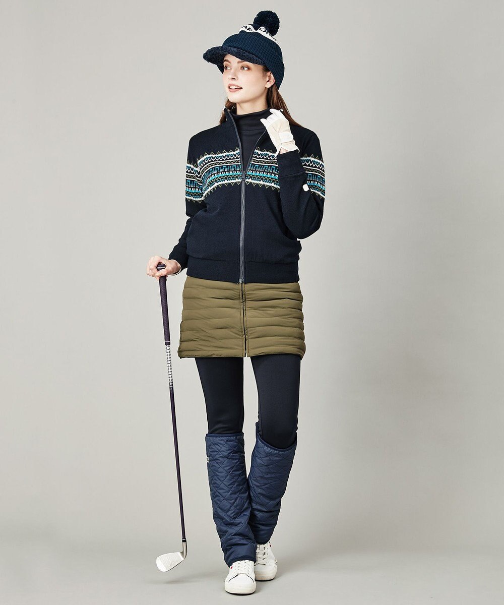 23区GOLF 【WOMEN】【洗える】ナイロンタフタファイバーボール リバーシブル 防寒 スカート 