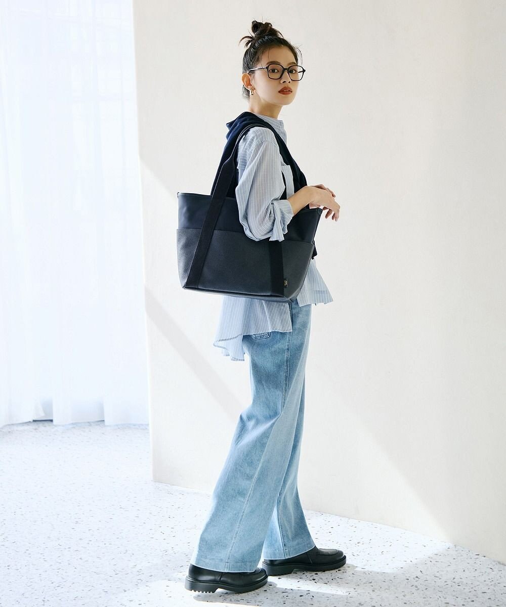 TOPKAPI 【Breath TOPKAPI】【TOPKAPI × 藤本美貴さんコラボ】スコッチグレイン 10ポケット トートバッグ L/マザーズバッグ/撥水 