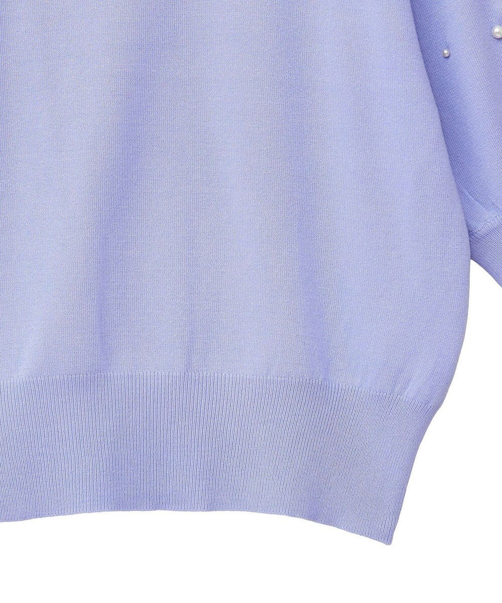 earth music&ecology パールスリーブニットプルオーバー 