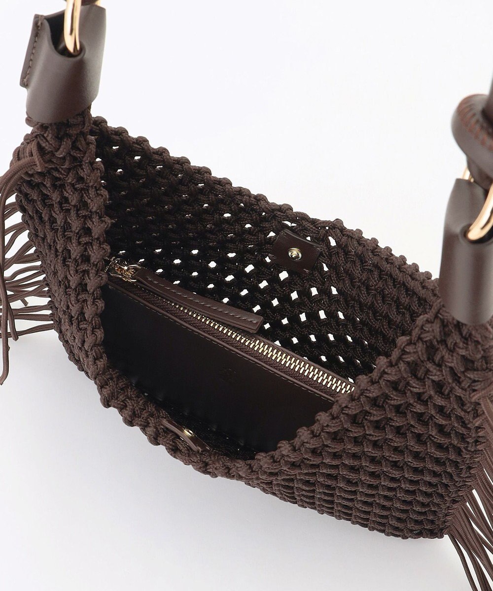 自由区 クロッシェフリンジ バッグ 