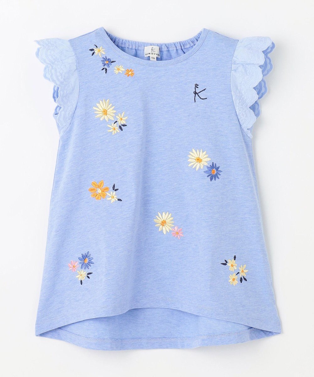 組曲 KIDS 【110-140㎝】フラワーエンブロイダリー チュニック 