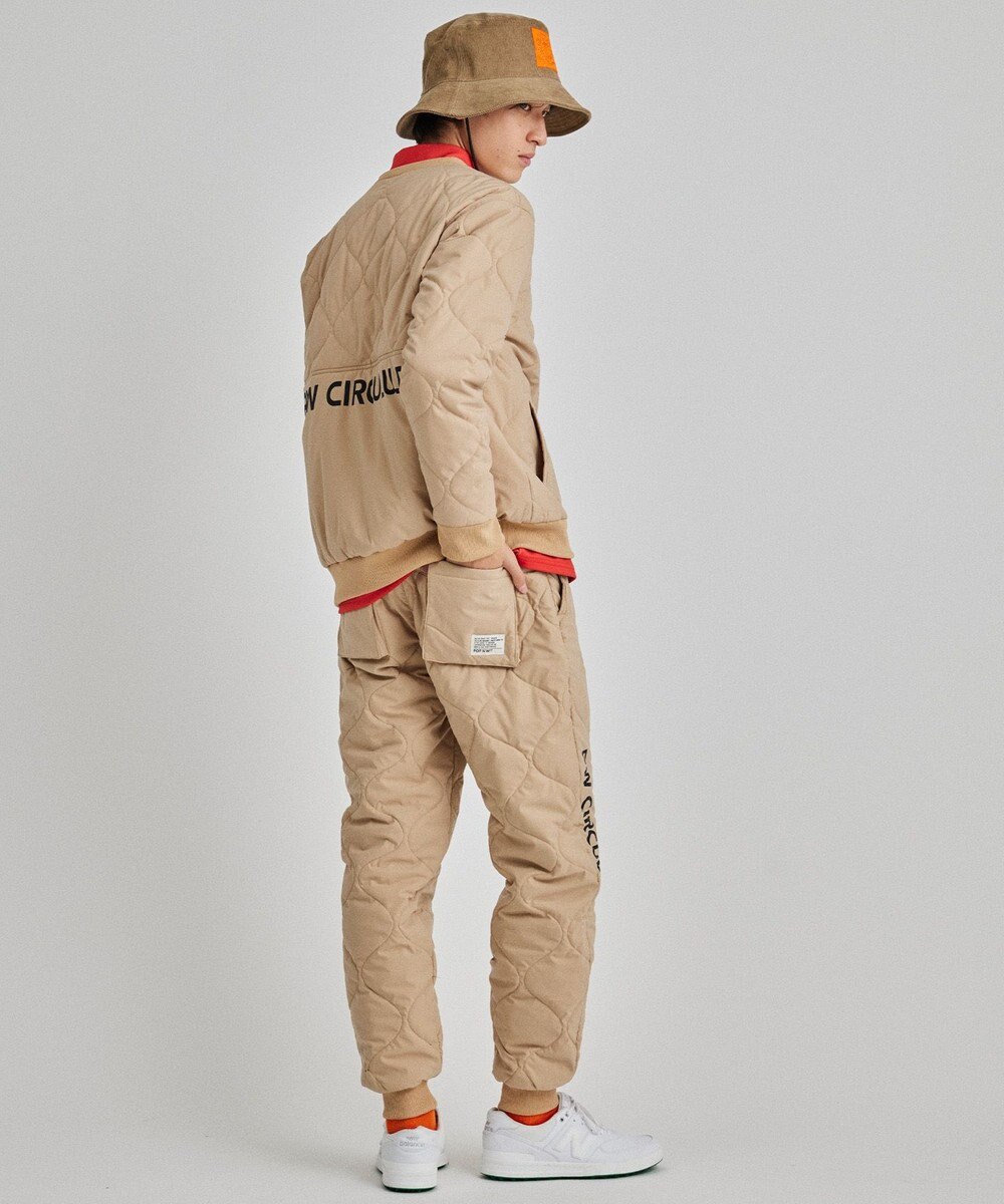 PW CIRCULUS 【MEN】ひょうたんキルト中綿ワイドジョガーパンツ 