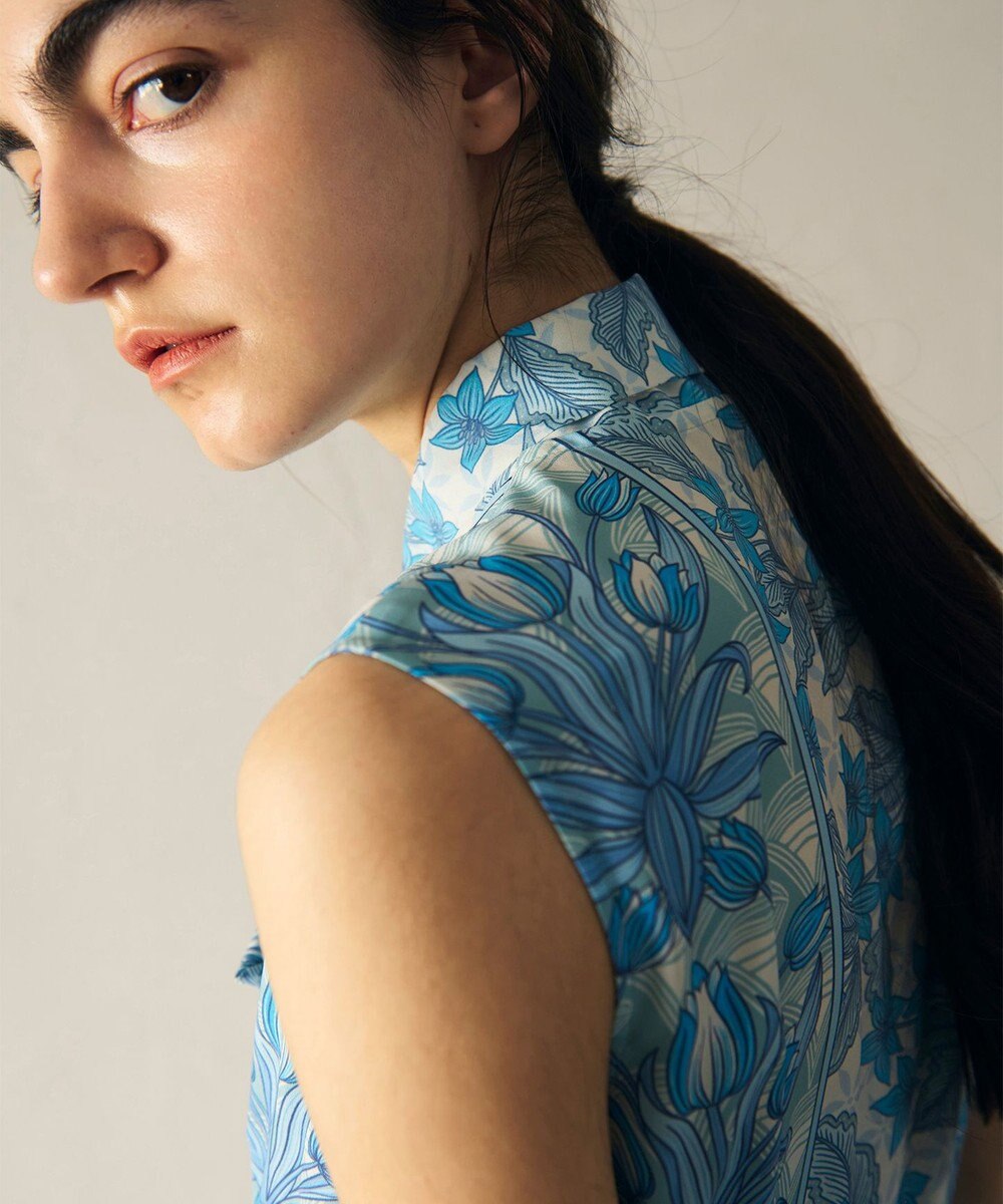 GRACE CONTINENTAL サラサストライププリントワンピース 