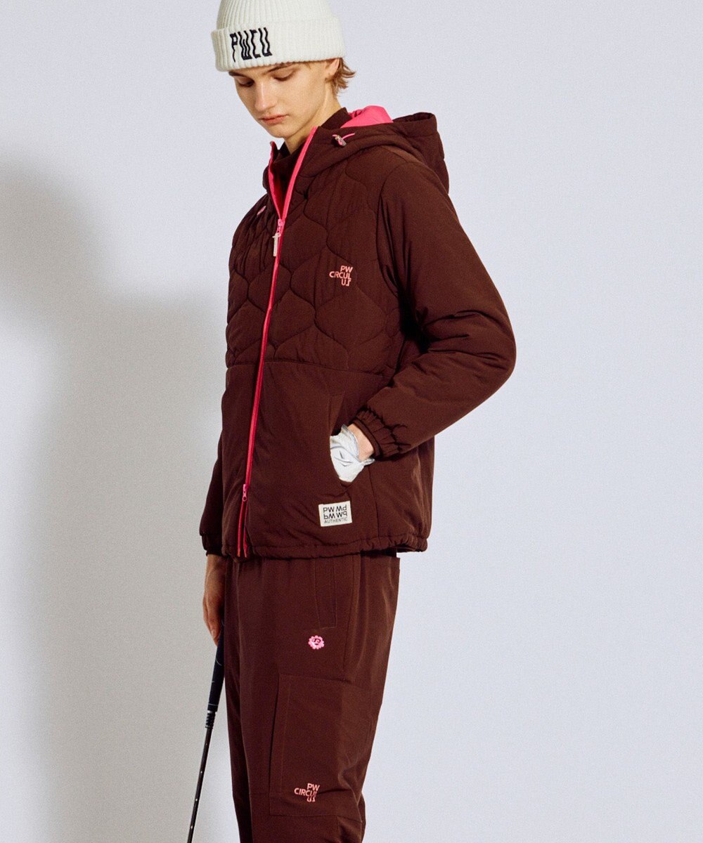 PW CIRCULUS 【撥水加工 / ストレッチ】【MEN】キルティング中綿ブルゾン ゴルフ 