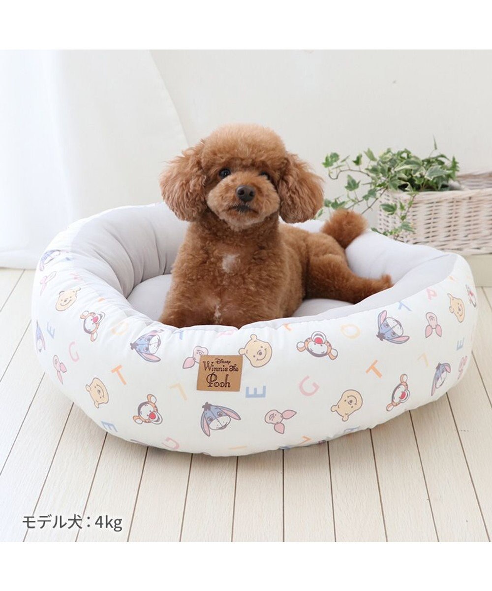 PET PARADISE ディズニー くまのプーさん クール 丸型 カドラー 《ハッピー柄》 小型犬 