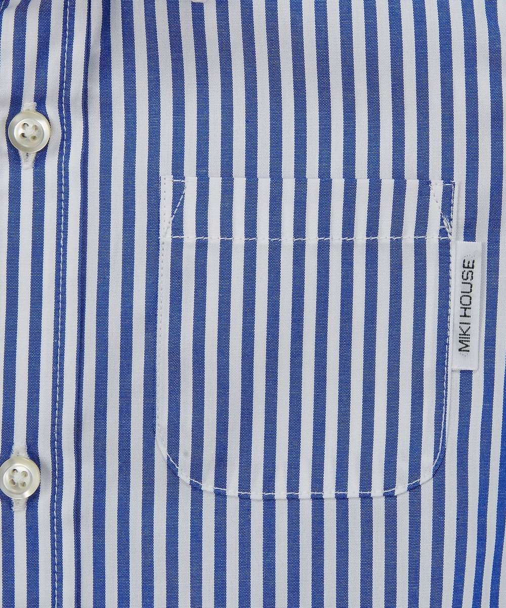 MIKI HOUSE HOT BISCUITS 【110-130cm】ブロード素材の長袖シャツ 