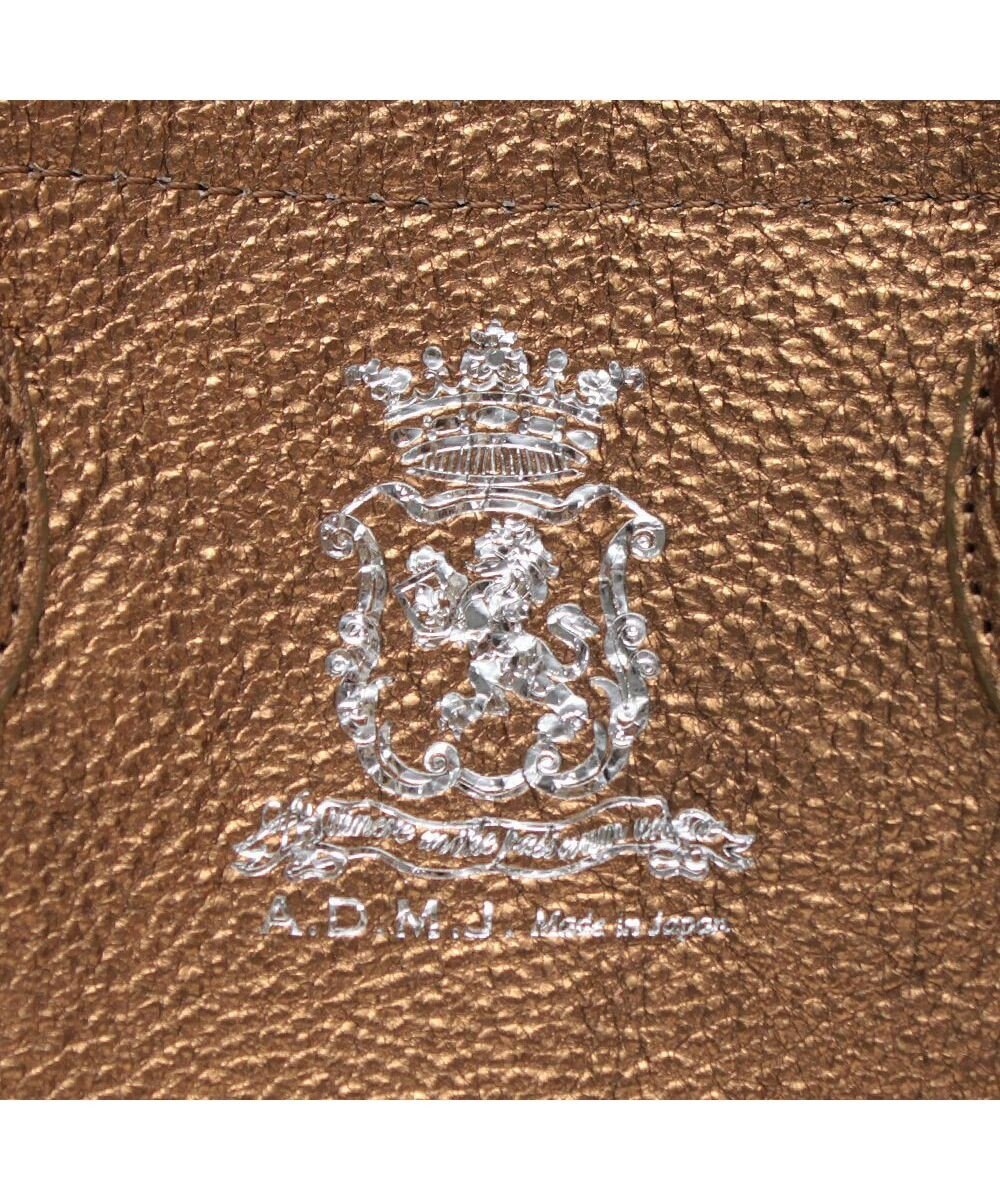 A.D.M.J. 【牛革】メタリックレザー/キューブトート21cm 
