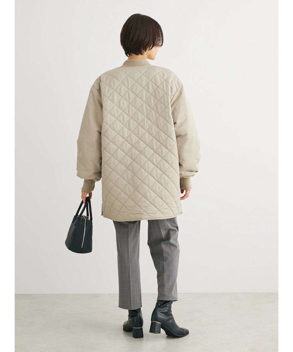 Green Parks 撥水加工　中綿キルトミドル丈コート 