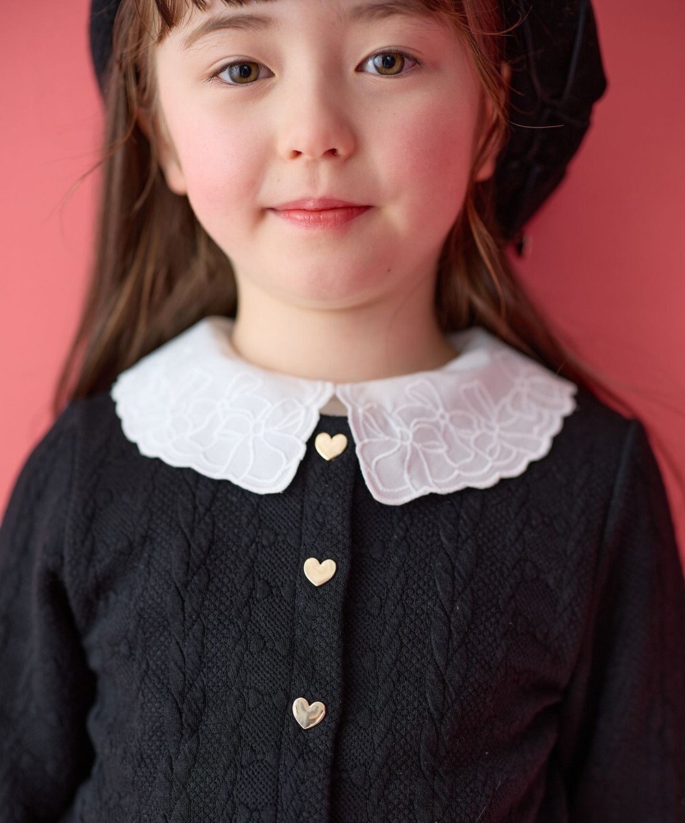 ANY KIDS 襟 刺繍 カットソー 