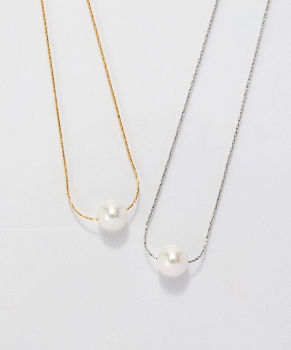 Phoebe 【金属アレルギー対応】ワントップパールネックレス　ゴールド/サージカルステンレス 