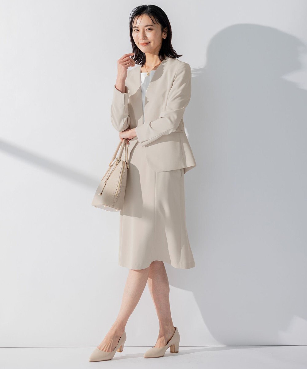 23区 L 【洗える】ダブルスムース スクエアネック カットソー 