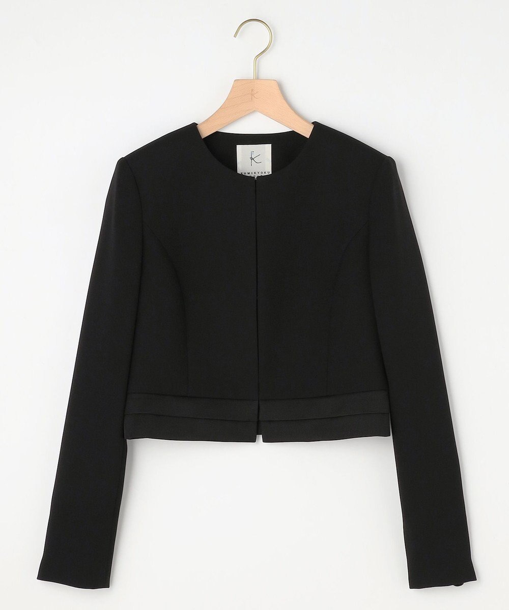 組曲 NOIR 【ストレッチ/オールシーズン対応】ペプラムミニグログラン ジャケット＋ワンピース 