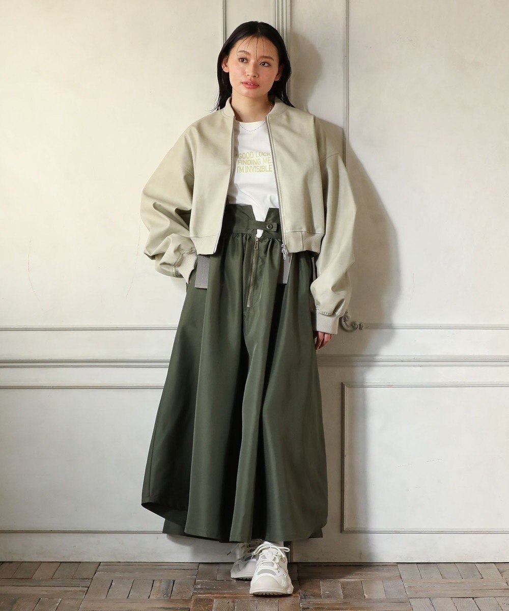 Green Parks ・ＤＯＵＢＬＥ　ＦＬＡＧＳ　サスペンダーミリタリースカ 