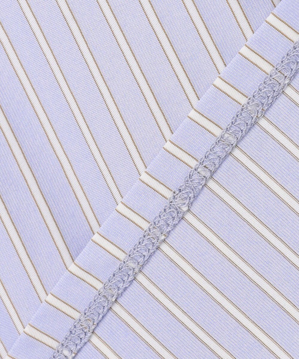 J.PRESS LADIES ドライコットン ストライプ ポロ カットソー 