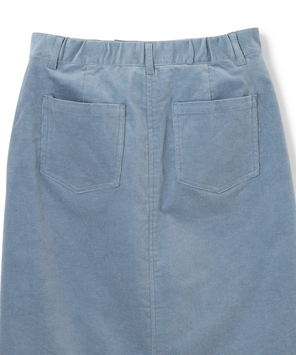 UNFILO ストレッチコーデュロイ Iラインスカート 