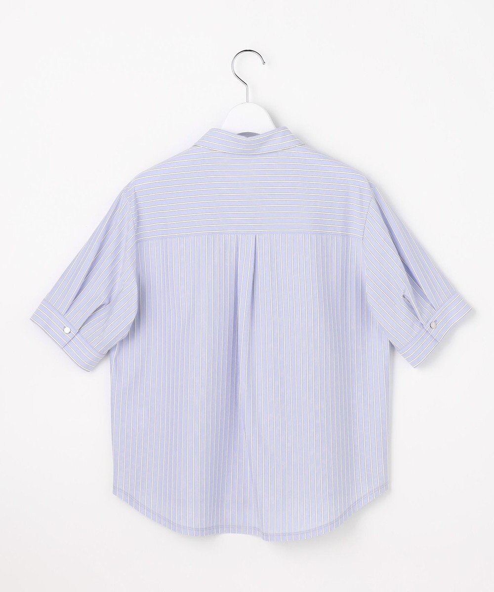 J.PRESS LADIES ドライコットン ストライプ ポロ カットソー 