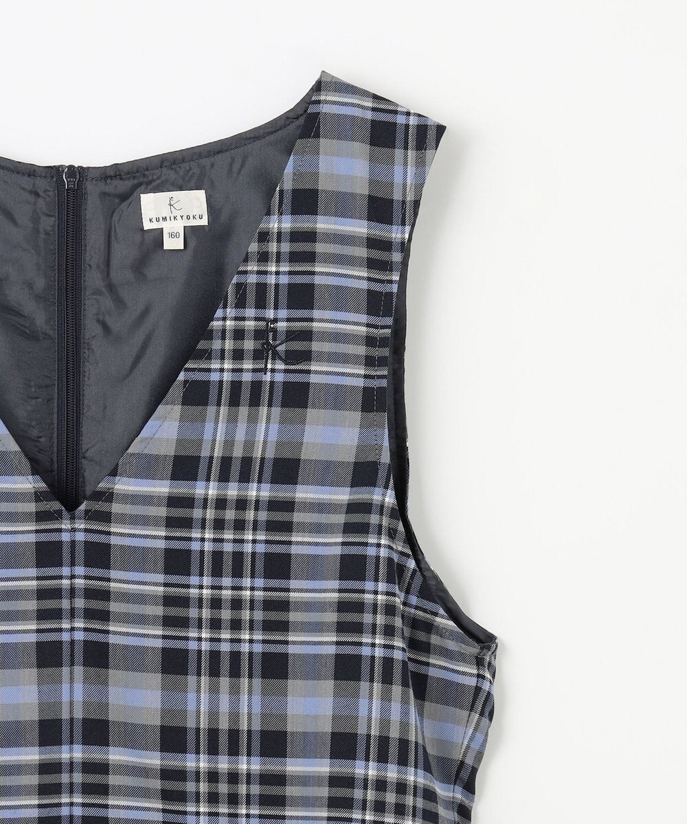 組曲 KIDS 【150-170㎝】KUMIKYOKU CHECK ジャンパースカート 