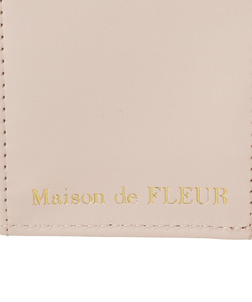 Maison de FLEUR キルティングFリボンウォレット 