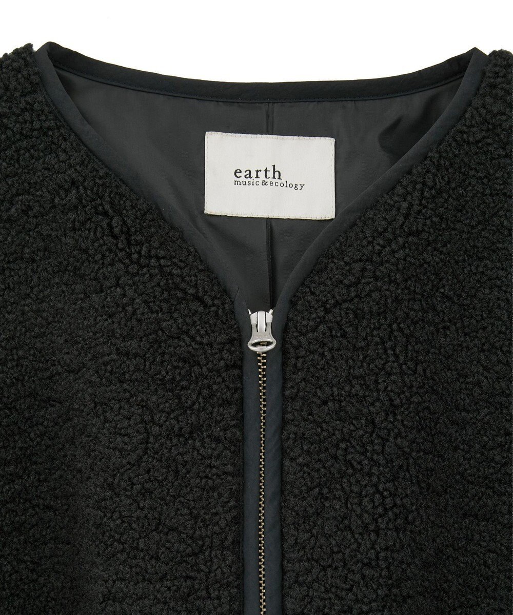 earth music&ecology ボアキルトミドルコート 