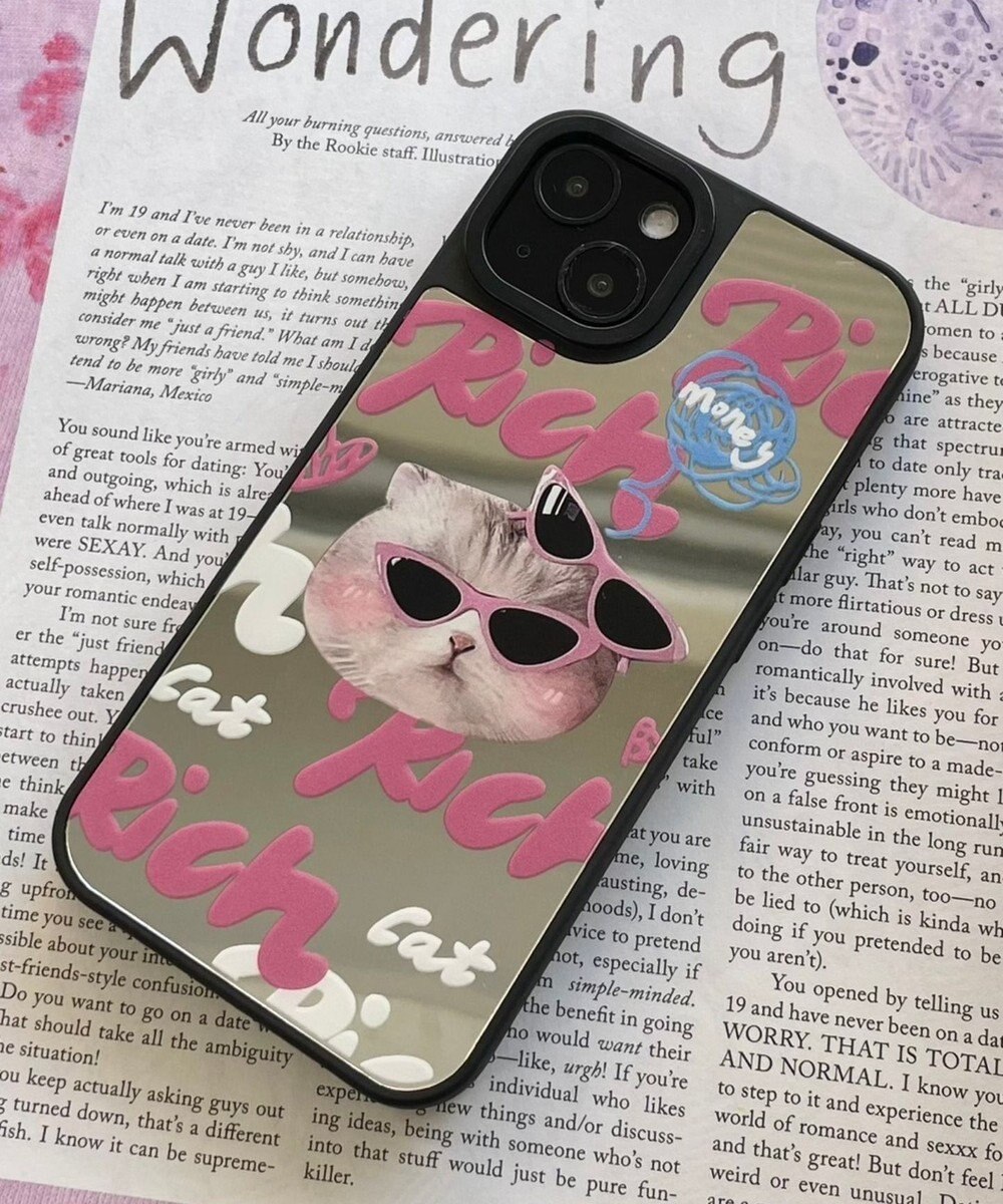 WEGO richキャットミラーiphoneケース 