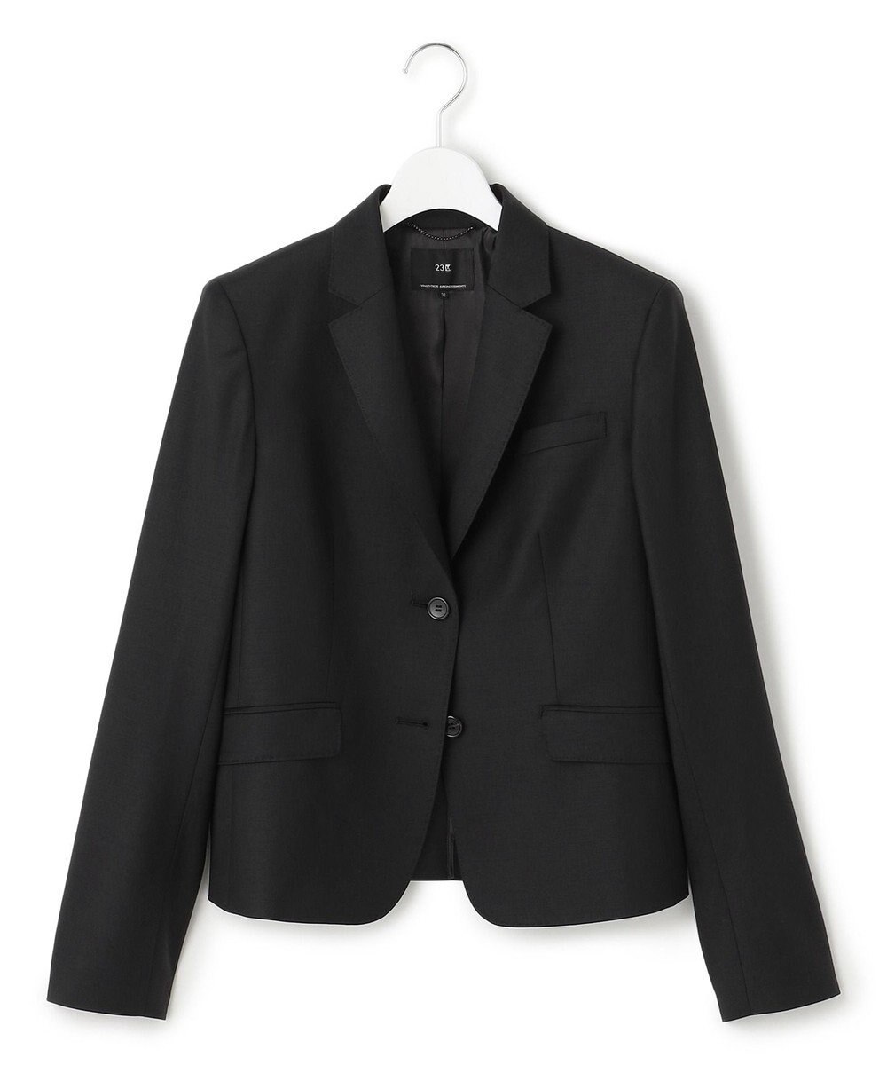23区 【セットアップ対応】ファインネスウール 二つ釦 ジャケット 