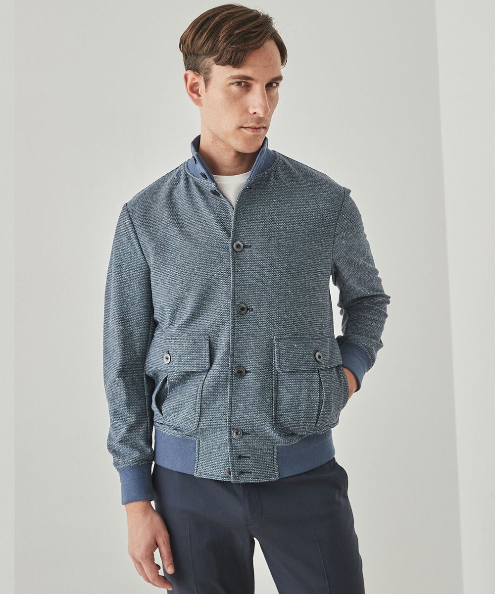 GOTAIRIKU 新作【ストレッチ/洗える/吸水速乾】ノルマンディーリネン A-1ブルゾン 