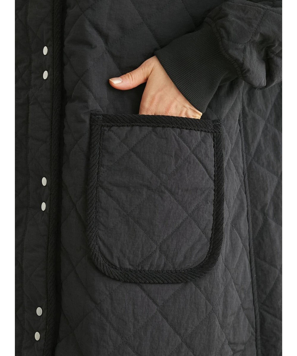 Green Parks キルティングミドル丈コート 