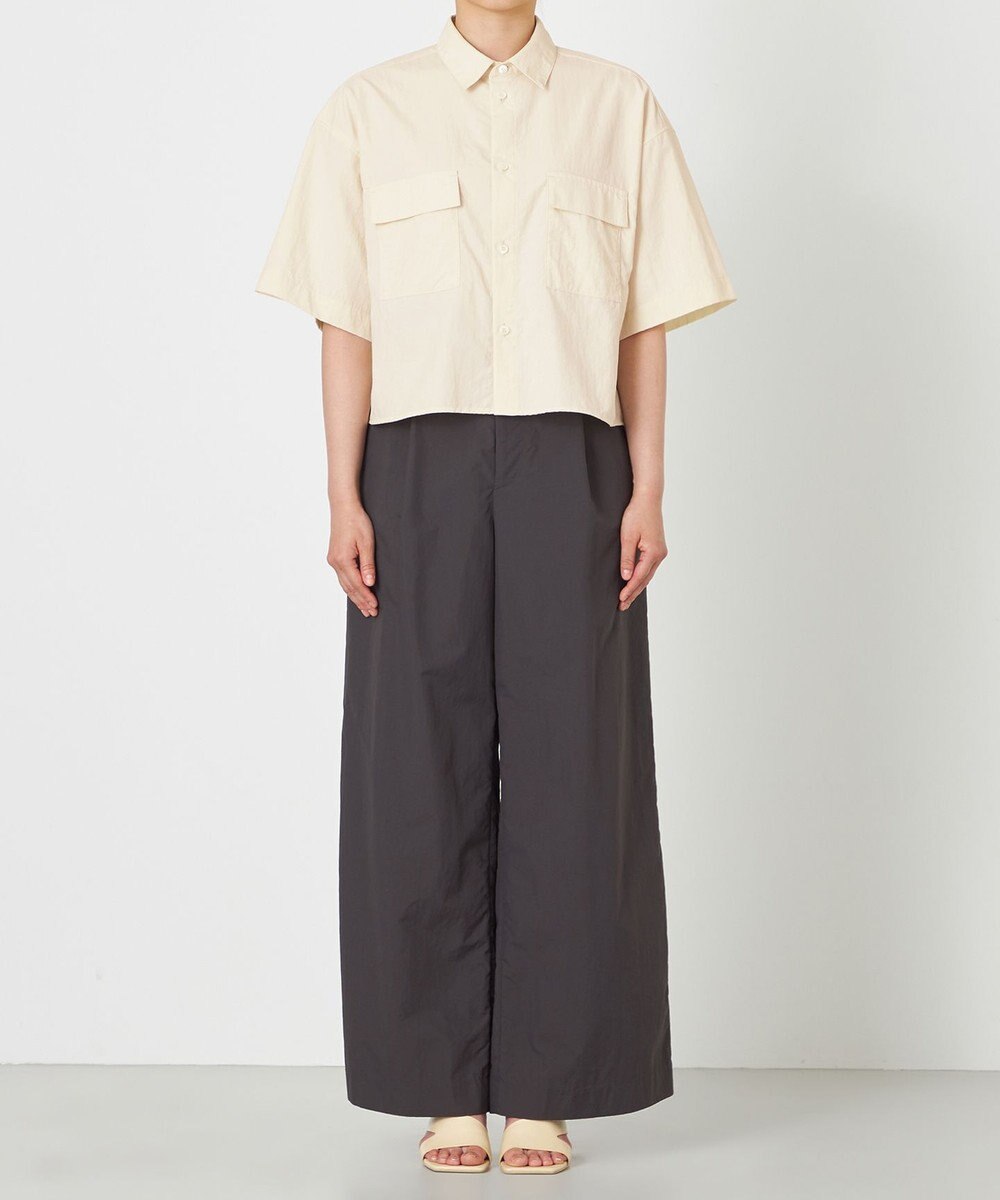 NAVE 【ReNAVE・洗える/撥水加工/接触冷感/UVケア/セットアップ】ナイロンタスラン シャツ 