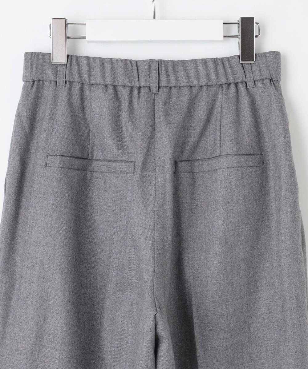 自由区 【洗える】ウォッシャブルウールサキソニーワイド パンツ 