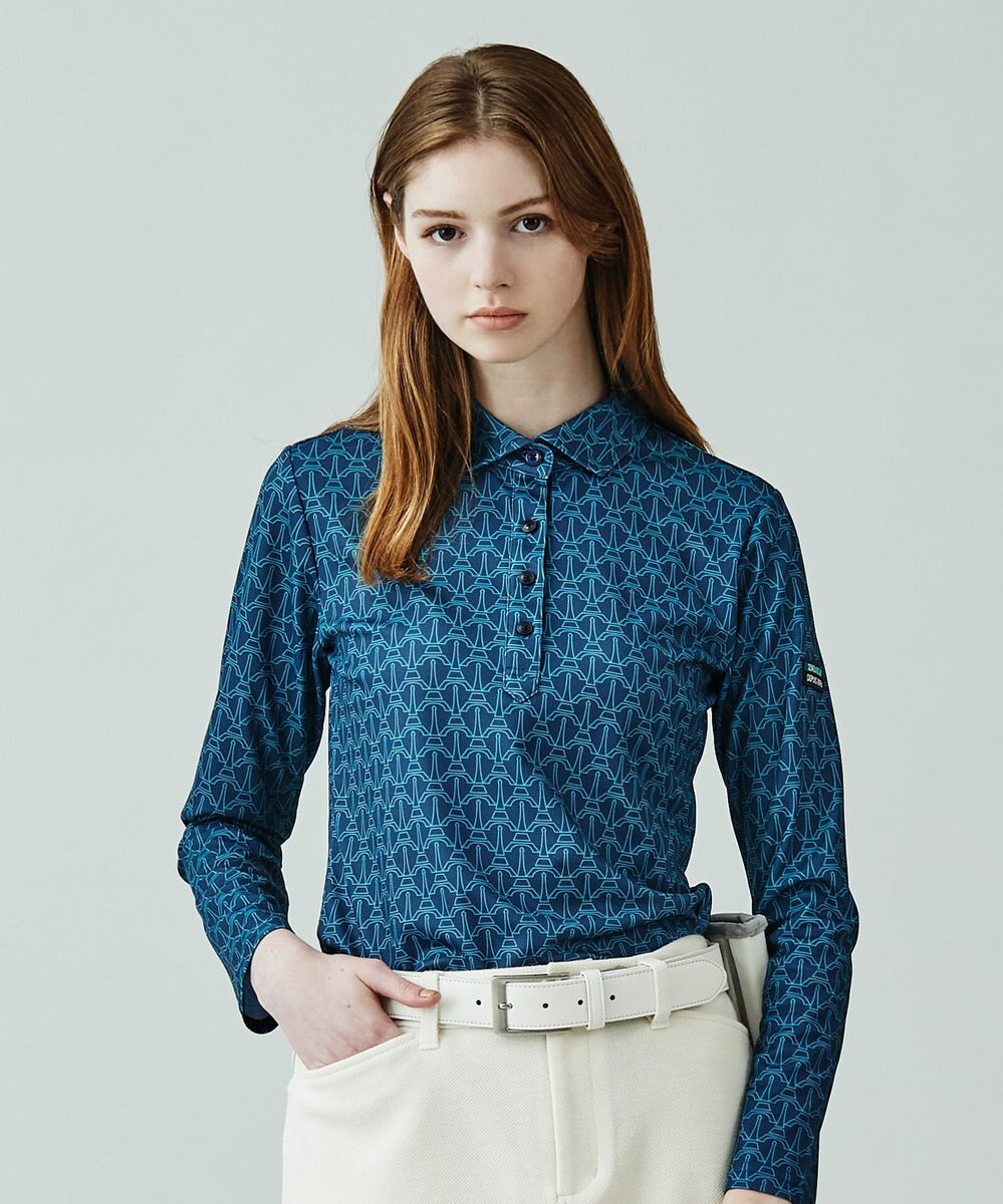 23区GOLF 【WOMEN】ＰＡＲＩＳ柄プリント 長袖シャツ 
