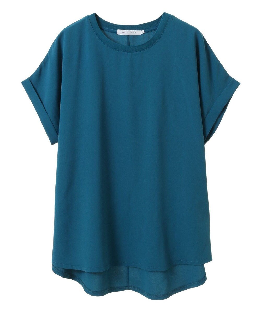 AMERICAN HOLIC 接触冷感フレンチスリーブシアープルオーバー 