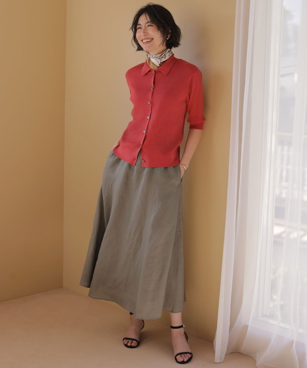 J.PRESS LADIES 【着こなしのポイントに】Traditional print  スクエア スカーフ 