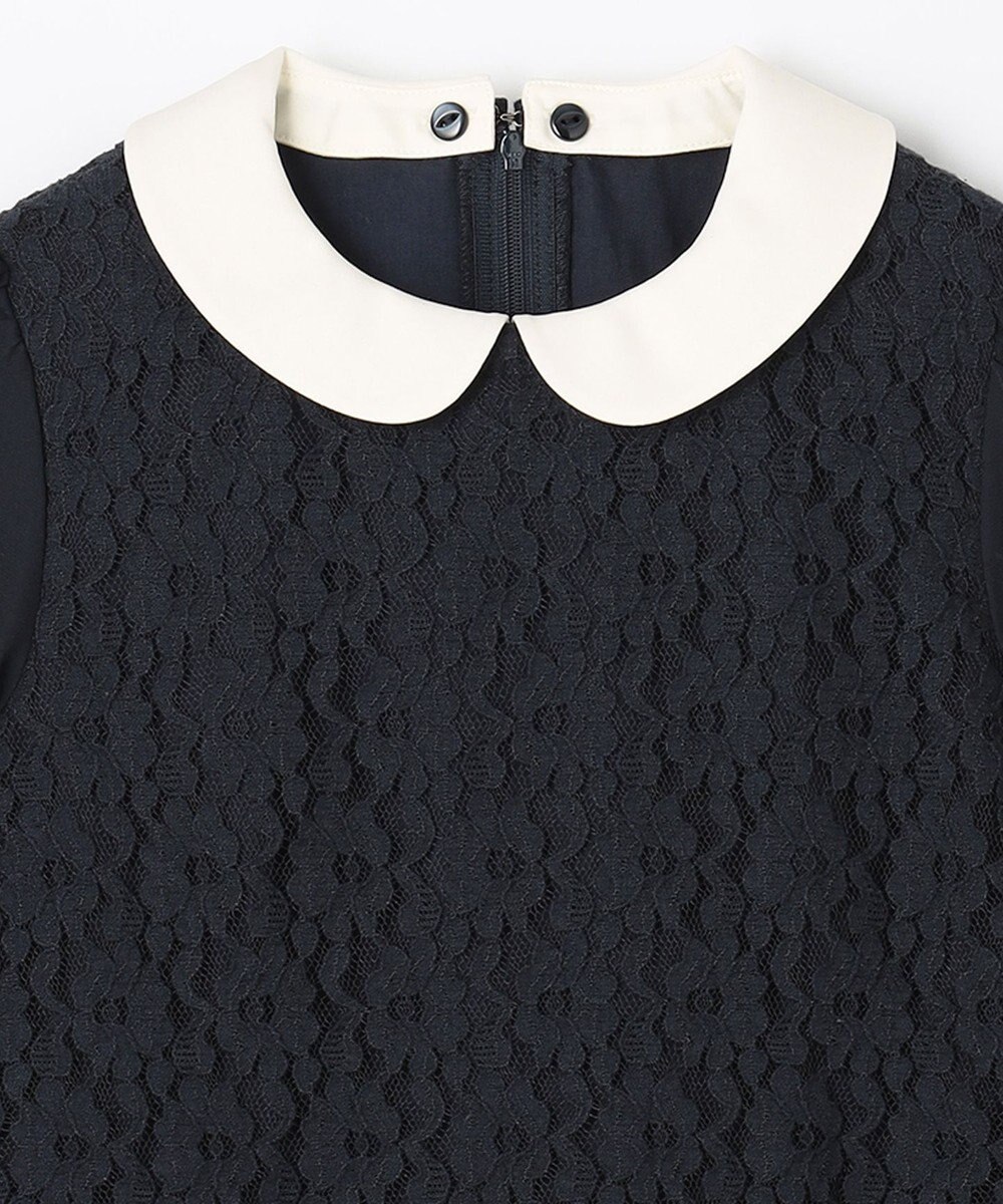 組曲 KIDS 【150-170cm】シフォンプリーツコンビ ワンピース 