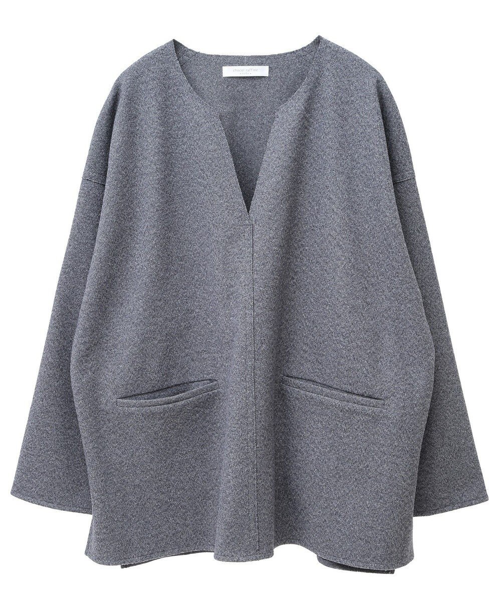 Green Parks 柄圧縮ポンチキーネックプルオーバー 