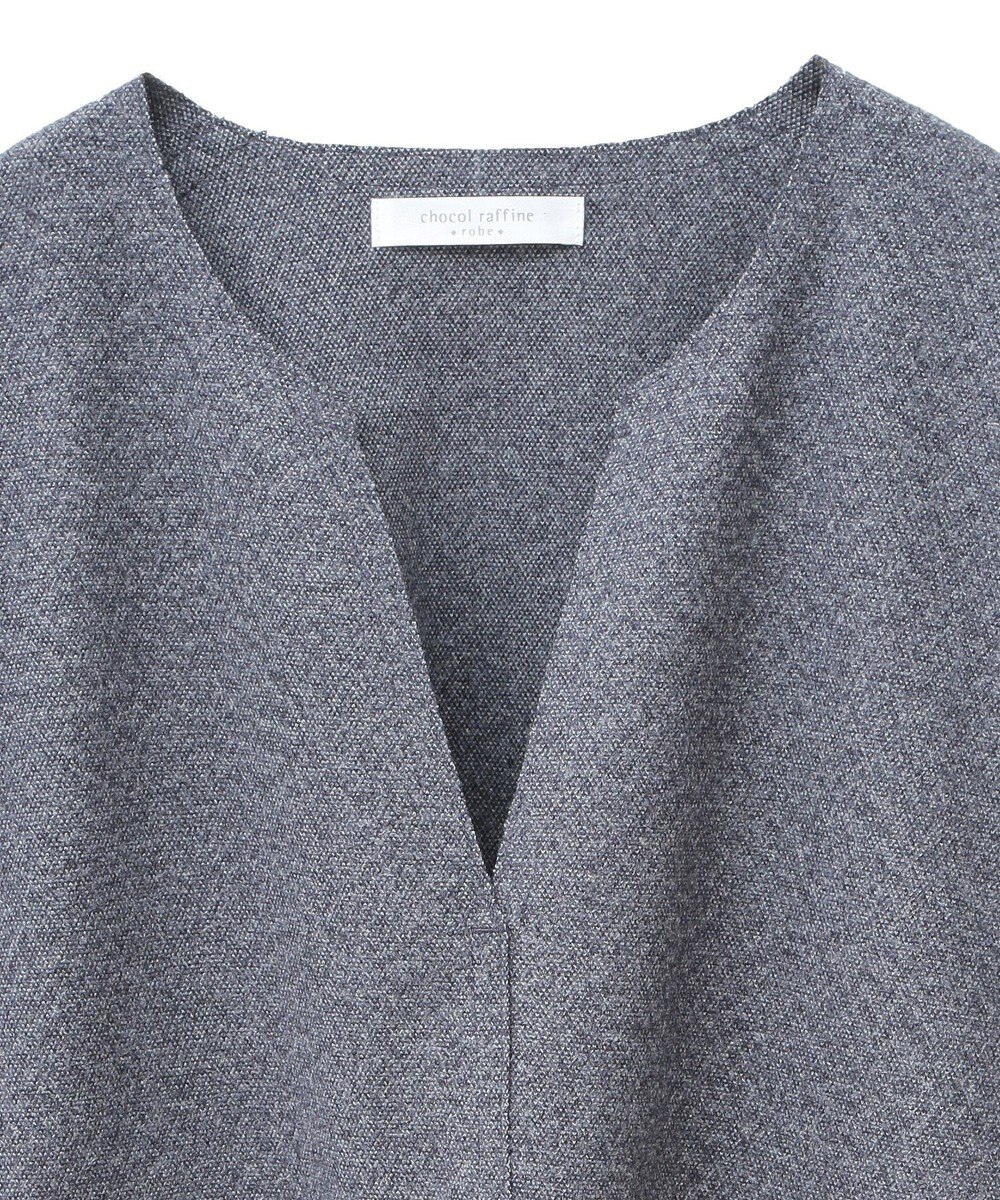 Green Parks 柄圧縮ポンチキーネックプルオーバー 