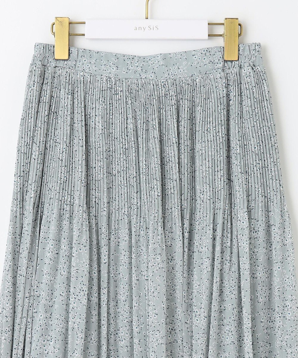 ANY SIS 【洗える】クリスタルプリーツフラワー スカート 