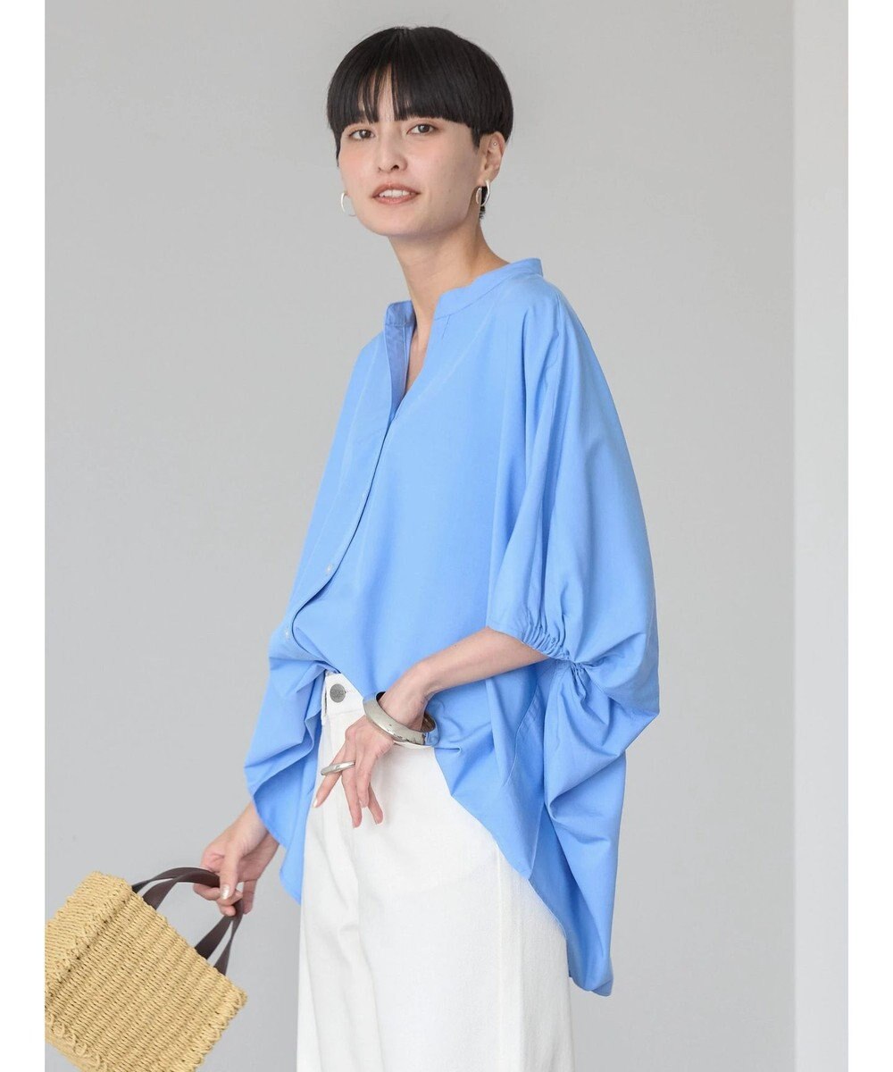 AMERICAN HOLIC 接触冷感＋ＵＶカット　ギャザースリーブブラウス 