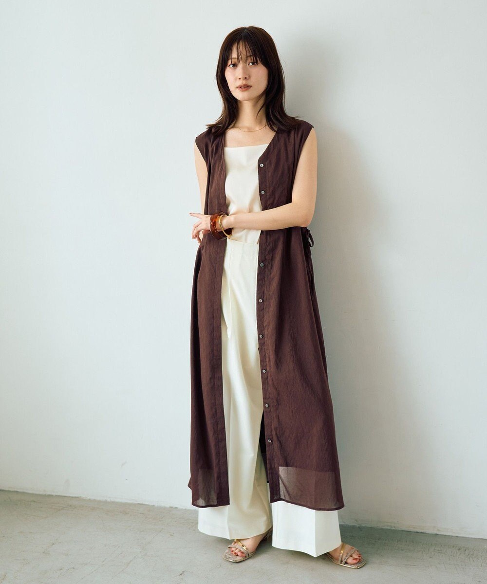 YECCA VECCA ドライタッチシアードロストワンピース 