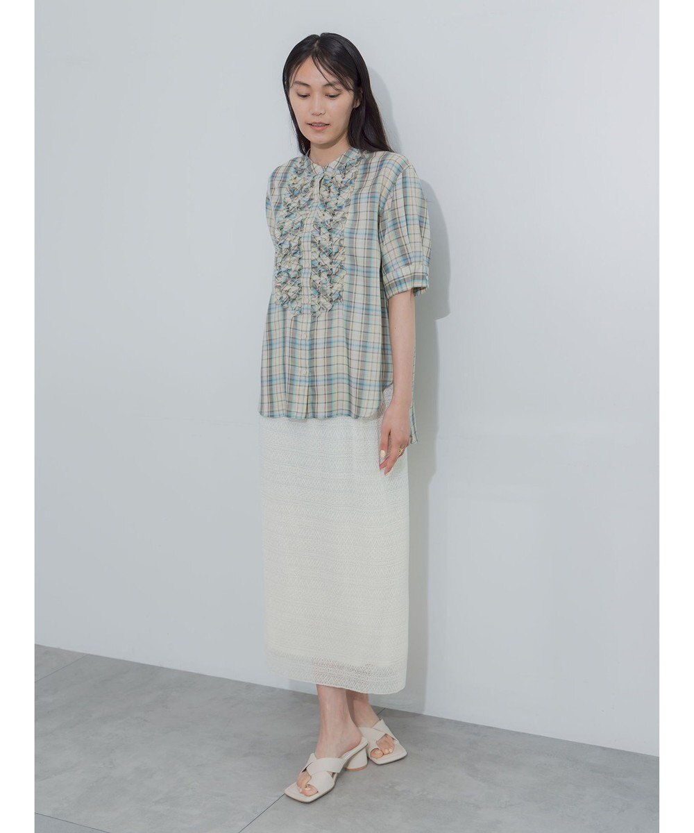 Te chichi チェックフリルブラウス《2026 SUMMER LOOK item》 