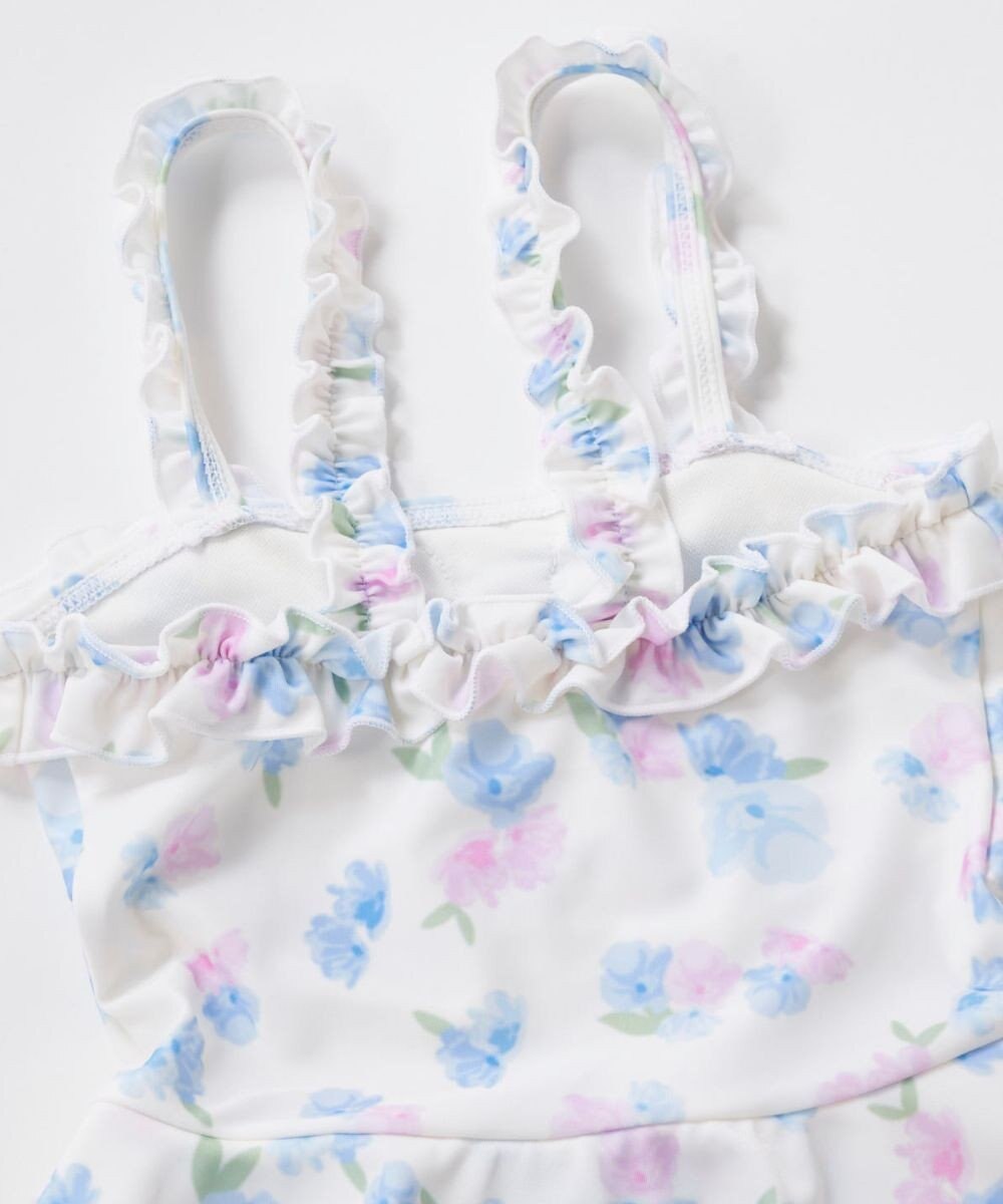 OP／FILA 【marie claire ENFANTS】花柄Aラインワンピース水着 