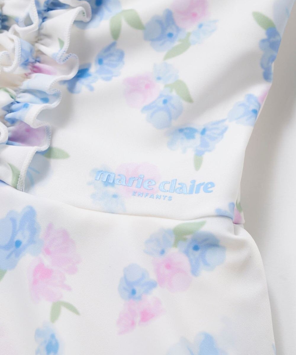 OP／FILA 【marie claire ENFANTS】花柄Aラインワンピース水着 