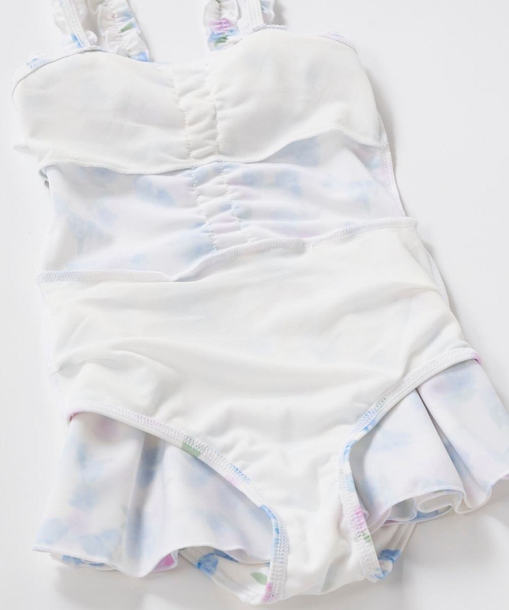 OP／FILA 【marie claire ENFANTS】花柄Aラインワンピース水着 