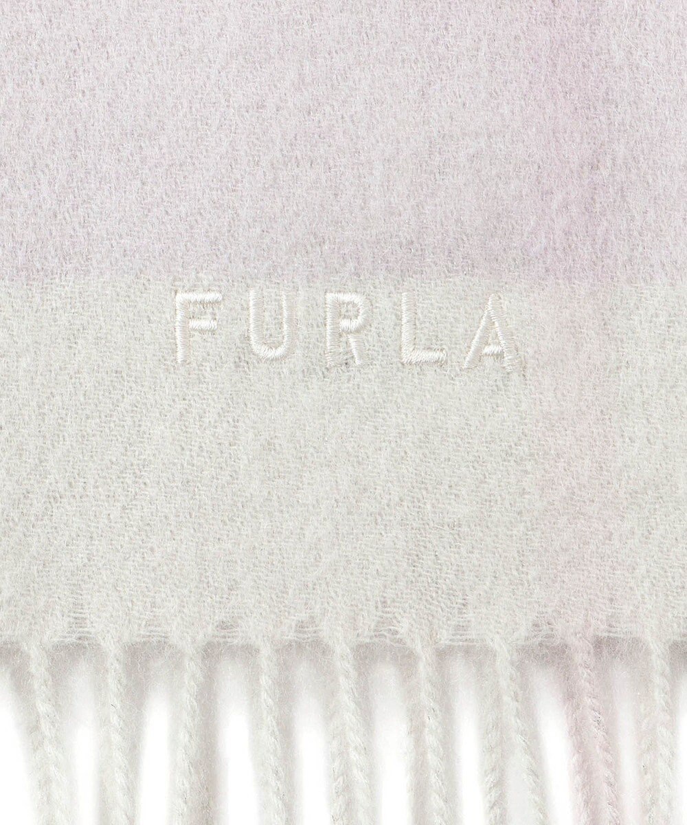 MOONBAT FURLA ウールブロックチェックラメストール/幅50cm 