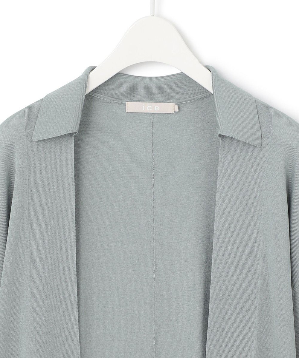 ICB 【WEB限定カラーあり・洗える】シンセティックハイゲージ  ロングカーディガン 