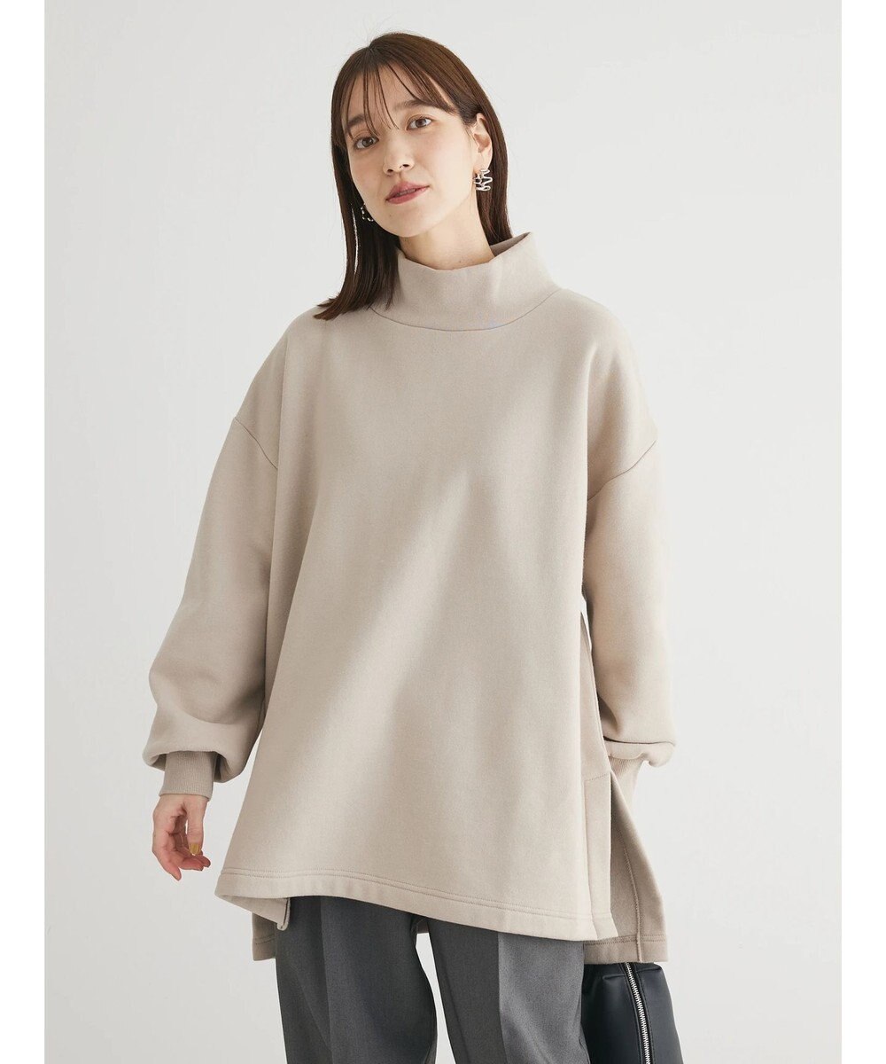 Green Parks Ｂｒｕｓｈｅｄ　タートル裏起毛チュニック 