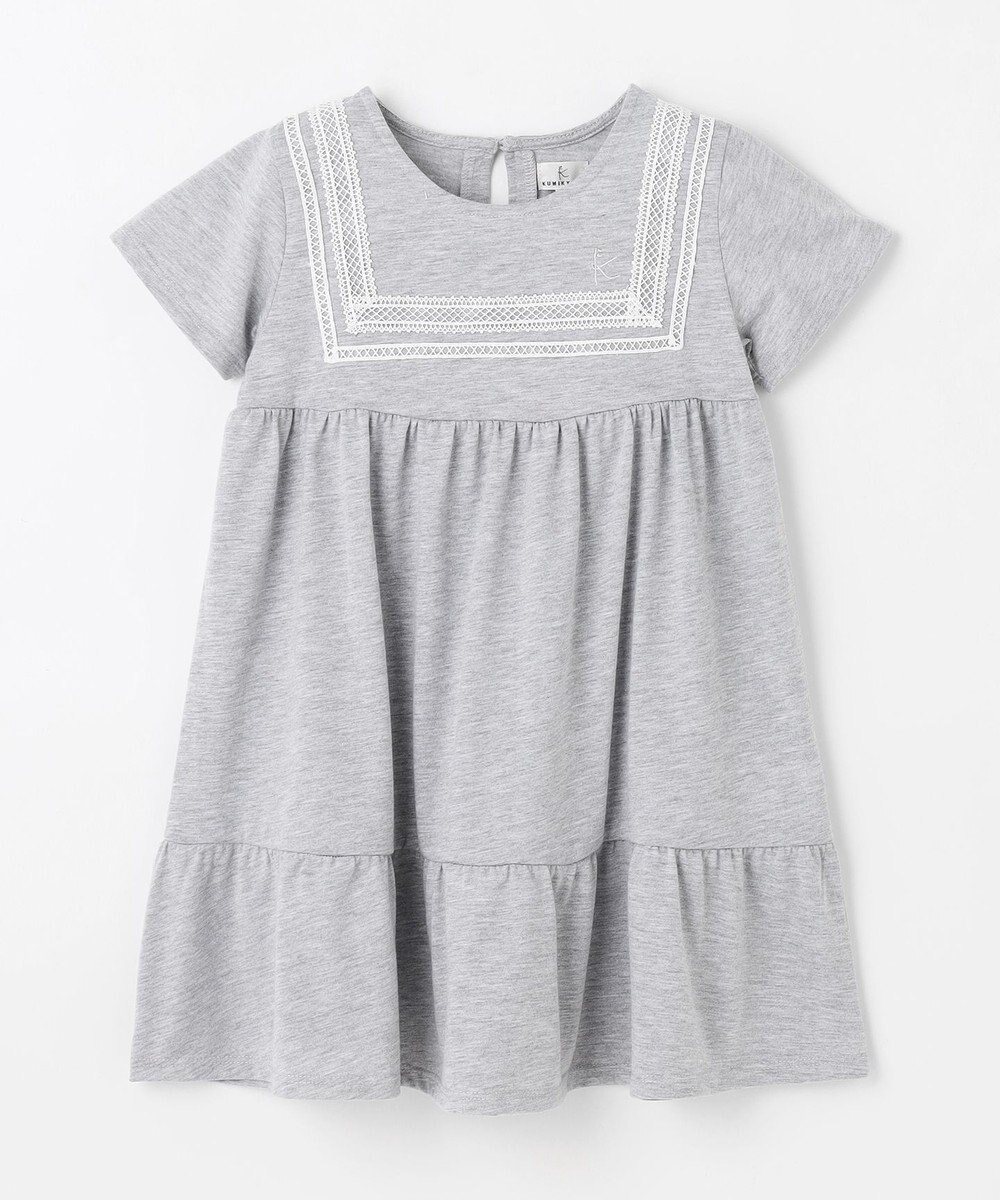 組曲 KIDS 【UVカット】【110-140㎝】セーラーレース ワンピース 