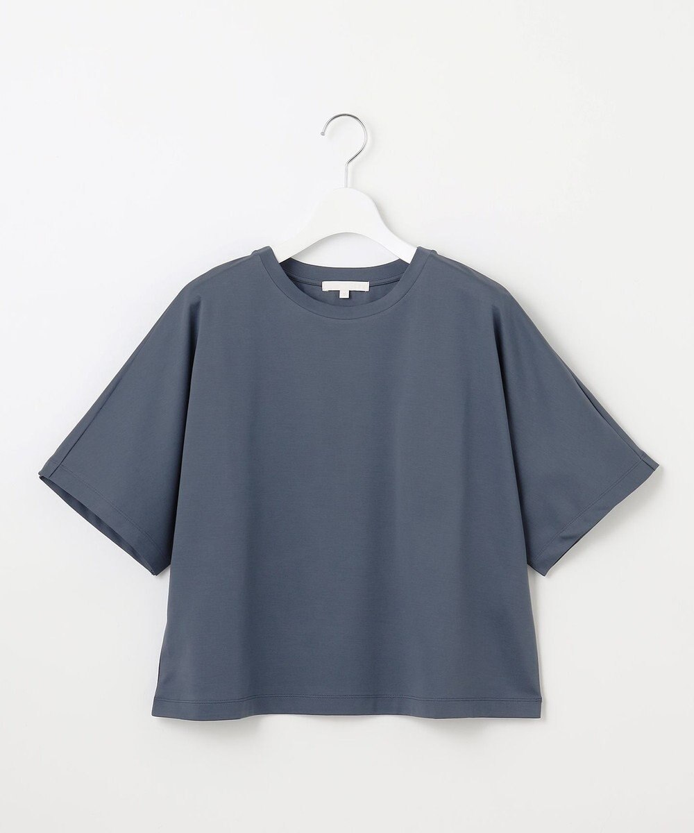 自由区 S 【洗える】ハイカウントクロップド丈 カットソー 