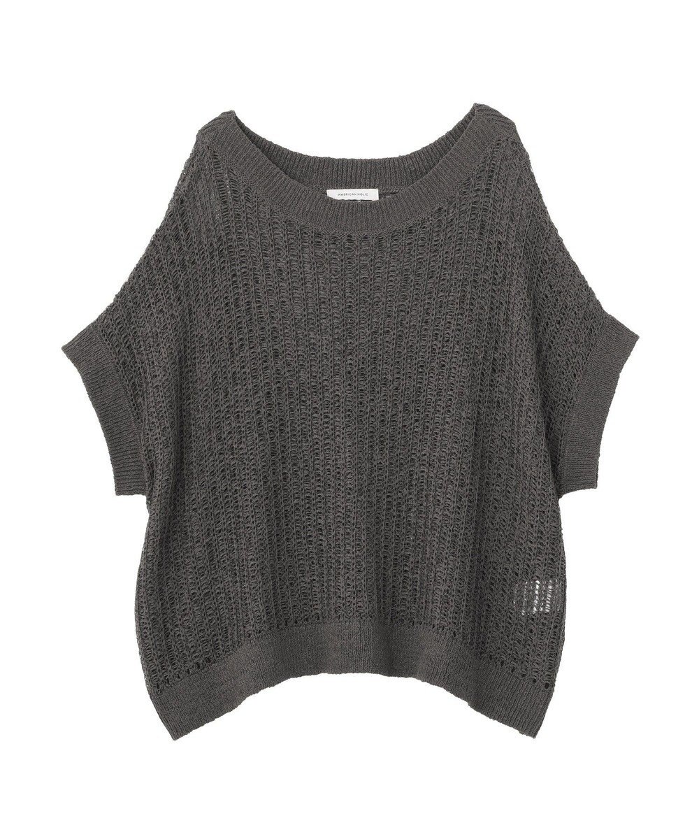 AMERICAN HOLIC 透かし畦ルーズニット 