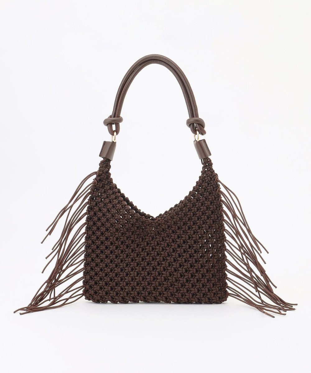 自由区 クロッシェフリンジ バッグ 