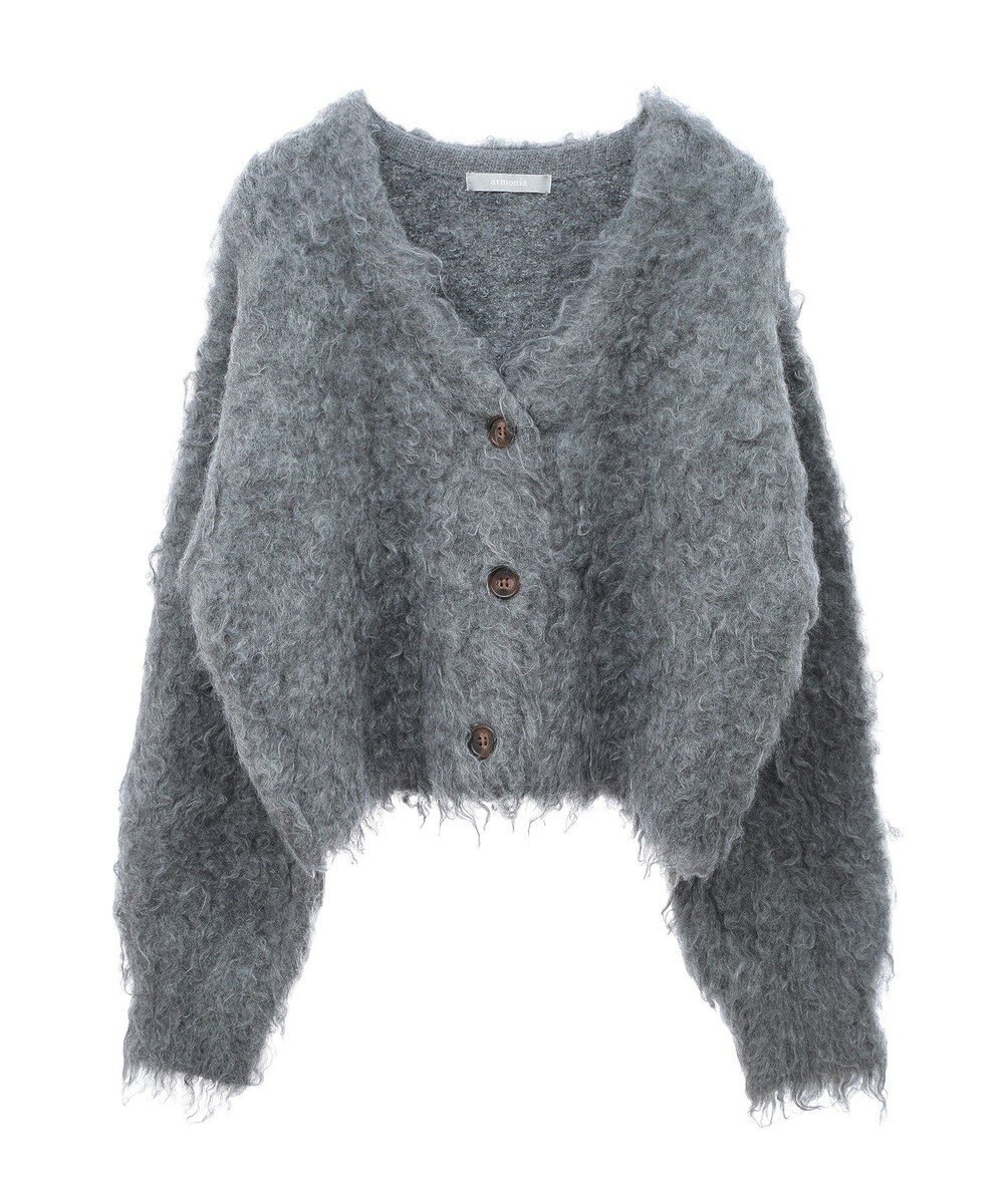 Green Parks armonia．シャギーショートカーディガン 